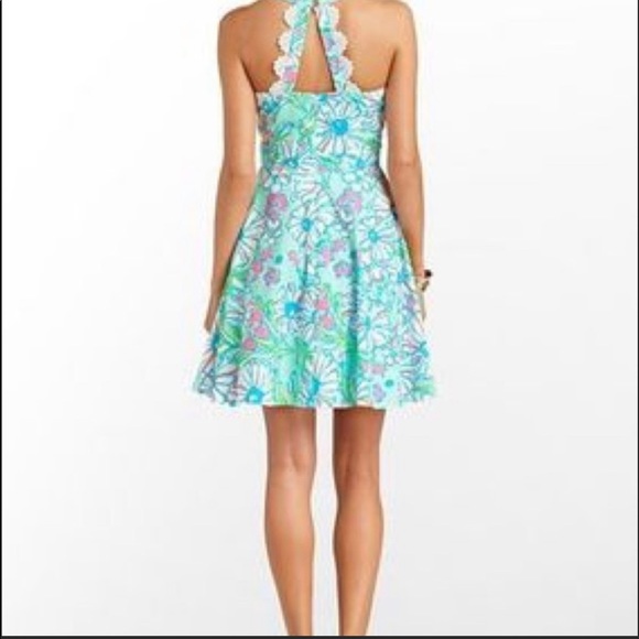 Lilly Pulitzer Zo Sandbar Blue Splish Splash dress - Picture 2 of 8